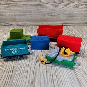 7 Pc Thomas Train Yong Bao The Hero Winch Car McColl's Farm Crab Crate Red Cargo